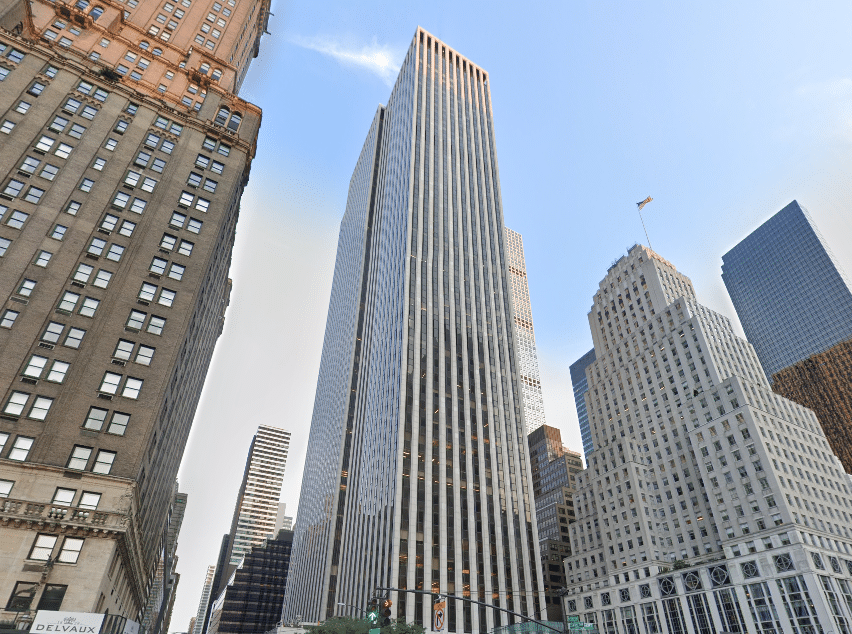 The iconic General Motors Building at 767 Fifth Avenue, Class A office space in Midtown, NYC