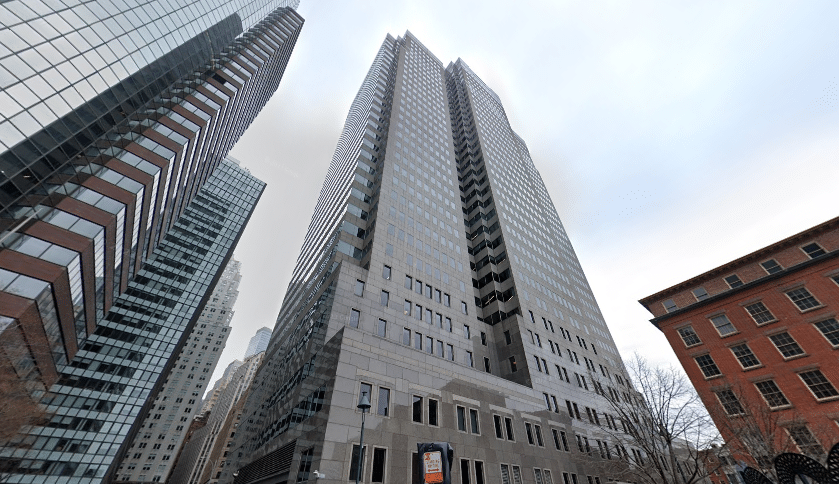 One Seaport Plaza, a Class A NYC office tower at 199 Water Street in the Financial District