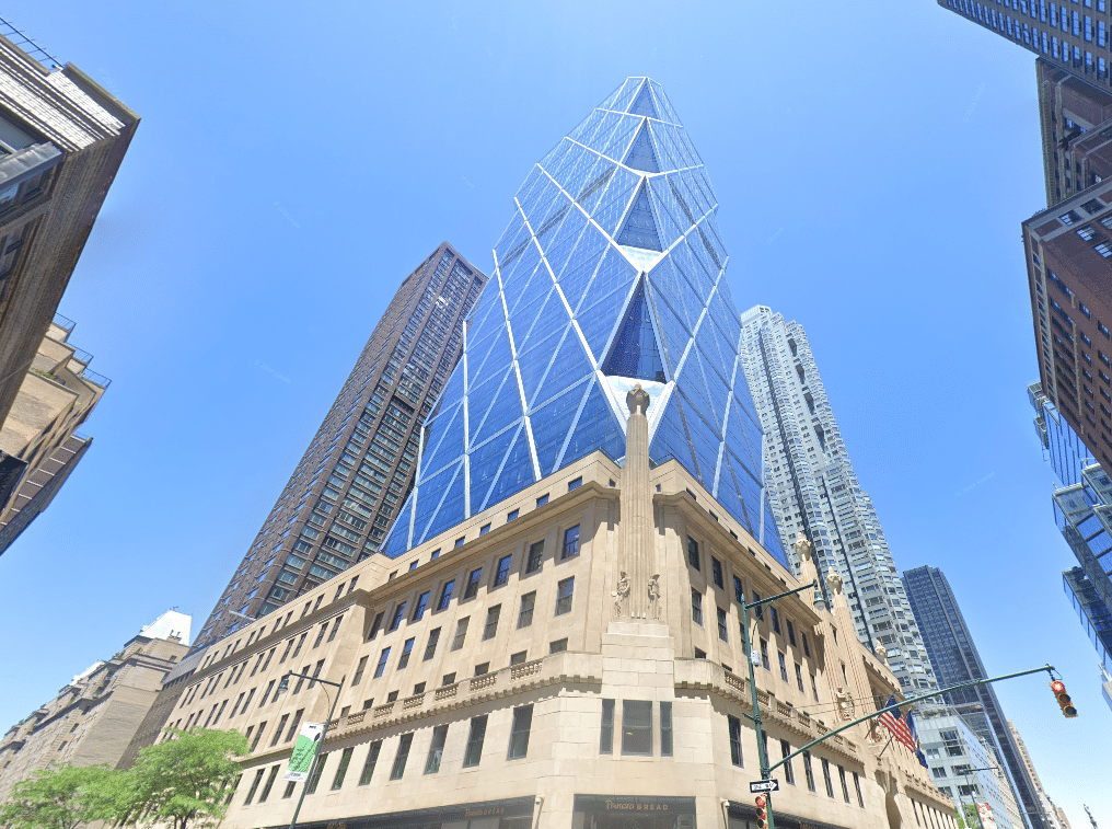 Hearst Tower, energy-efficient Class A office building at 300 West 57th Street, New York City