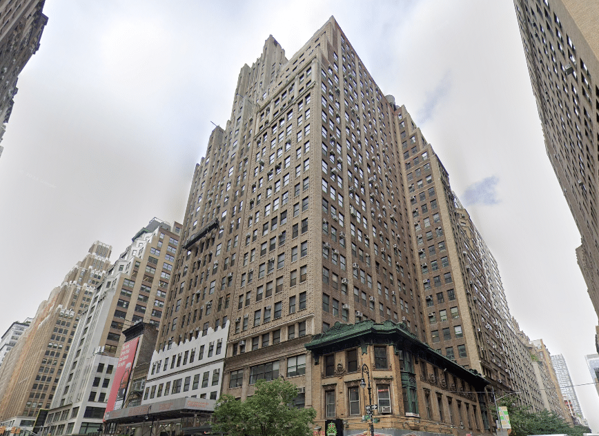 The Shampan Building, Class B office tower offering loft & office rentals at 555 8th Avenue, NYC