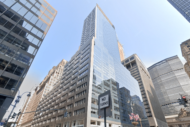 100 Park Avenue, amenity-rich office tower in the Murray Hill district of Midtown Manhattan