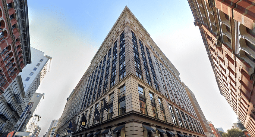 The Prince Building, a 12-story loft-style office building located at 568-578 Broadway, NYC