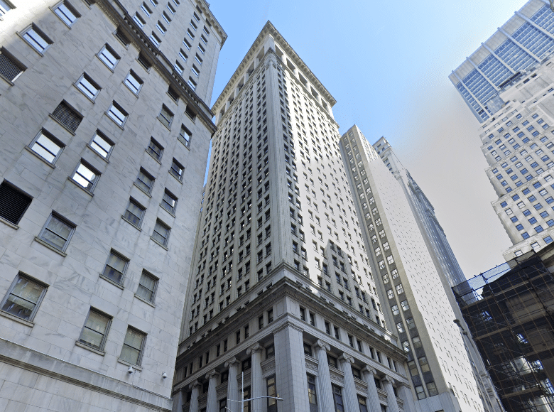 Bankers Trust Company Building, a landmark office tower at 14 Wall Street, Class A office space