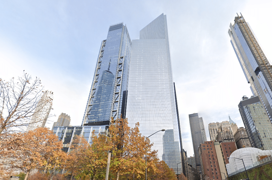 4 World Trade Center, a 72-story Class A office tower at 150 Greenwich Street, New York City