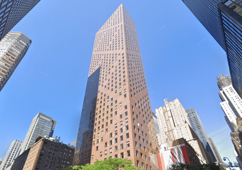 Class A office tower at 780 Third Avenue in the heart of the Plaza District of Midtown Manhattan