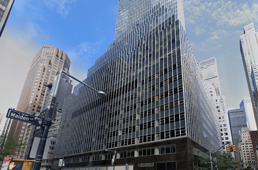 Amenity-rich office tower at 80 Pine Street, located in the Financial District, Lower Manhattan