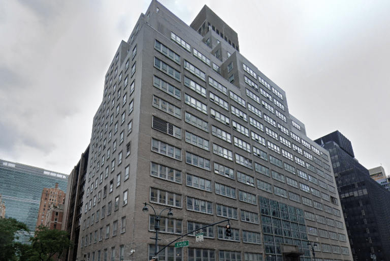 An 18-story commercial tower providing Class A office space at 800 2nd Avenue, New York City