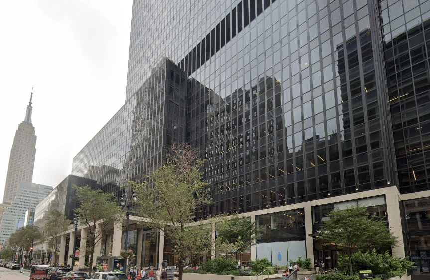 One Penn Plaza, an office tower with direct access to Penn Station at 230 West 34th Street, NYC