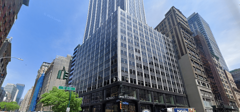 Nomad Tower, an amenity-rich office building offering Class A office space at 1250 Broadway, NYC