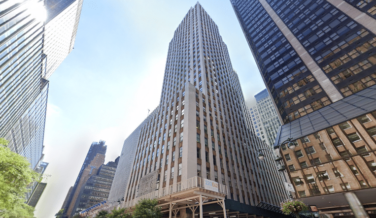 The iconic News Building at 220 East 42nd Street, Class A office space in Midtown Manhattan