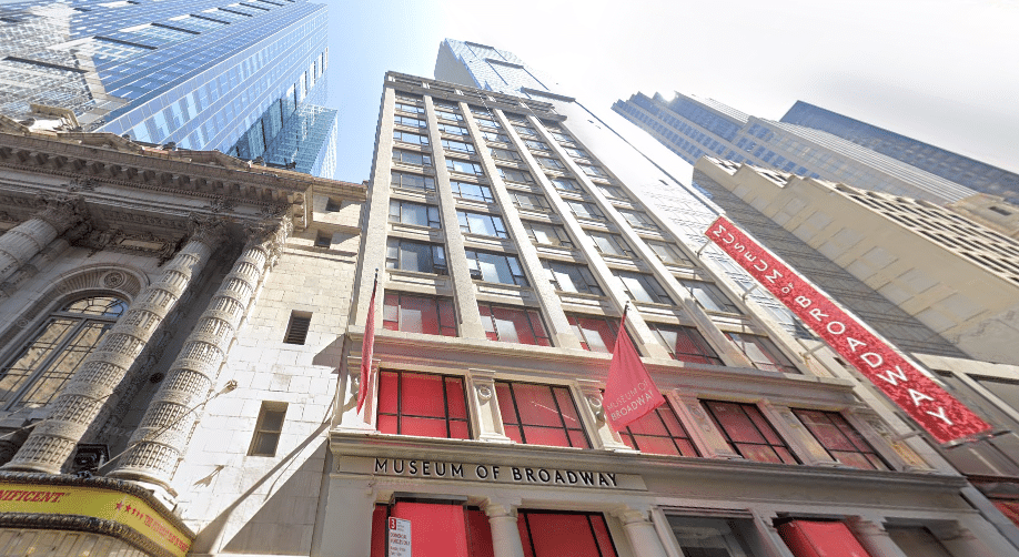 A Class B Office building at 145 West 45th Street, located near Times Square, New York City