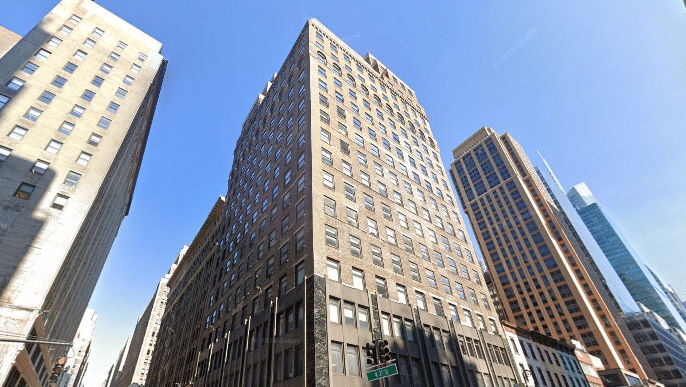 1001 Sixth Avenue, a Class B office building providing commercial space in Midtown Manhattan