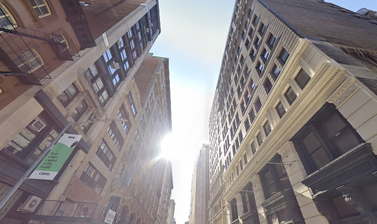 22 West 19th Street, a Class B office building located in the Chelsea submarket of Manhattan