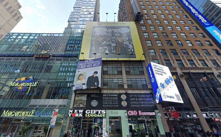 566 Seventh Avenue, a Class B office building near Times Square, New York City