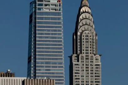 One Vanderbilt and Chrysler Building defining NYC commercial real estate skyline.