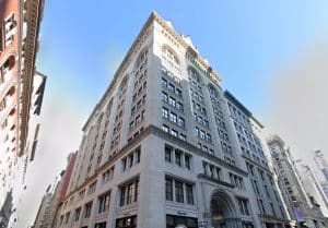 156 Fifth Avenue, also known as Presbyterian Building, a Class B building in the heart of the Flatiron District.